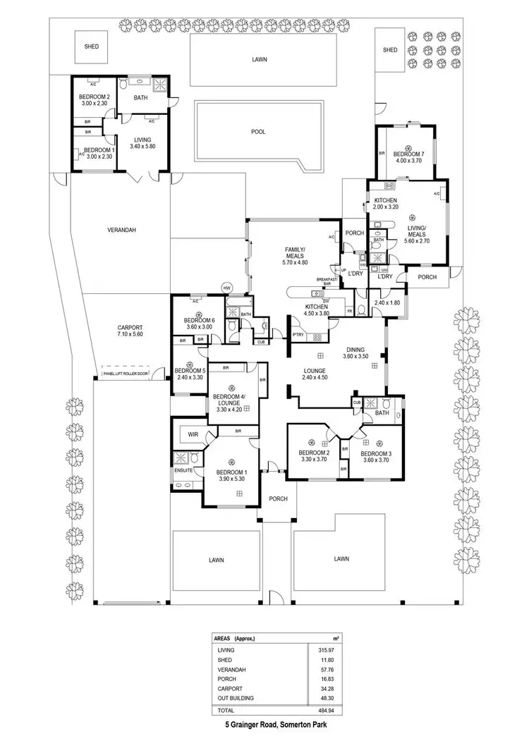 Floorplan of Homely house listing, 5 Grainger Road, Somerton Park SA 5044
