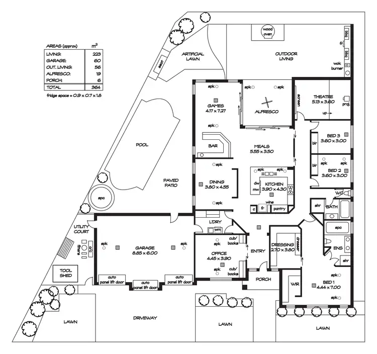 Floorplan of Homely house listing, 46 Innes Circuit, Mawson Lakes SA 5095