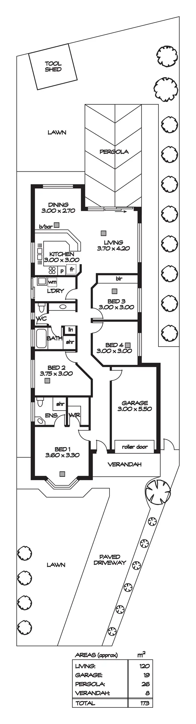 Floorplan of Homely house listing, 30 Hinkler Crescent, Modbury Heights SA 5092