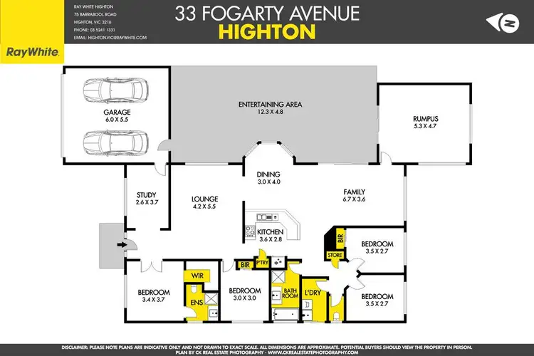 Floorplan of Homely house listing, 33 Fogarty Avenue, Highton VIC 3216