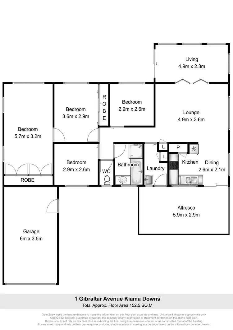 Floorplan of Homely house listing, 1 Gibraltar Avenue, Kiama Downs NSW 2533