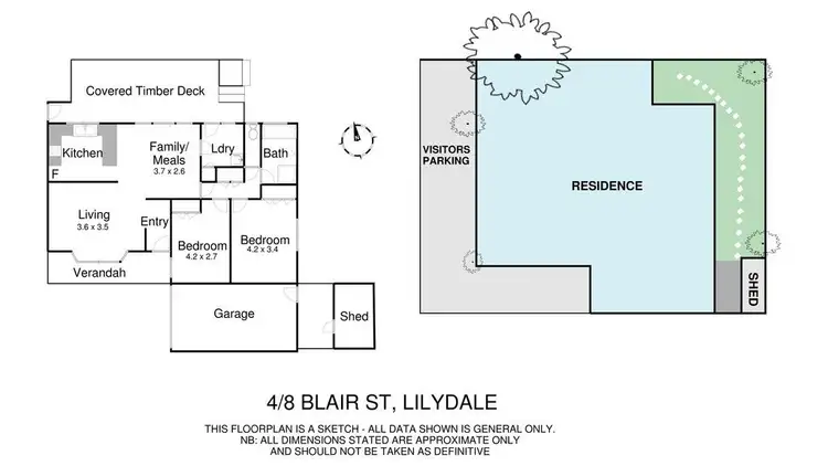 Floorplan of Homely unit listing, 4/8 Blair Street, Lilydale VIC 3140
