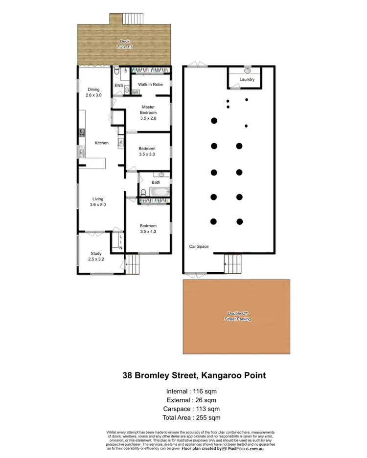Floorplan of Homely house listing, 38 Bromley Street, Kangaroo Point QLD 4169
