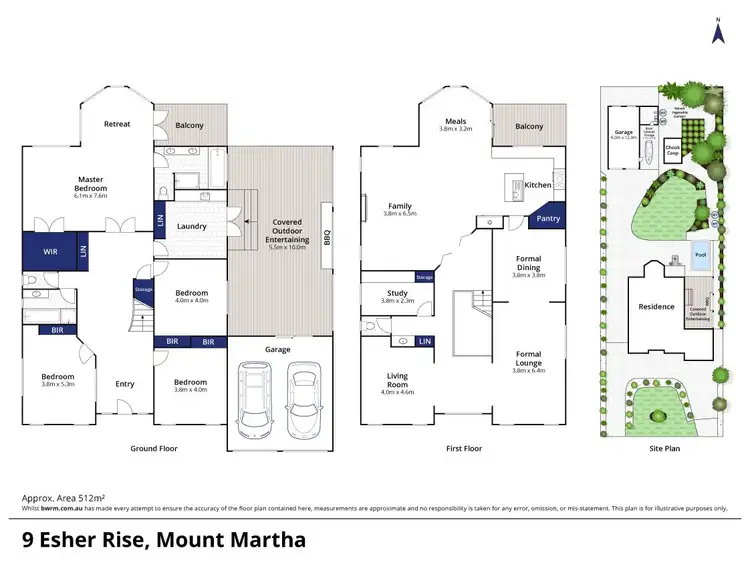 Floorplan of Homely house listing, 9 Esher Rise, Mount Martha VIC 3934