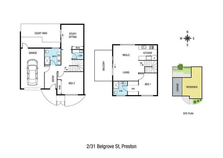 Floorplan of Homely townhouse listing, 2/31 Belgrove Street, Preston VIC 3072