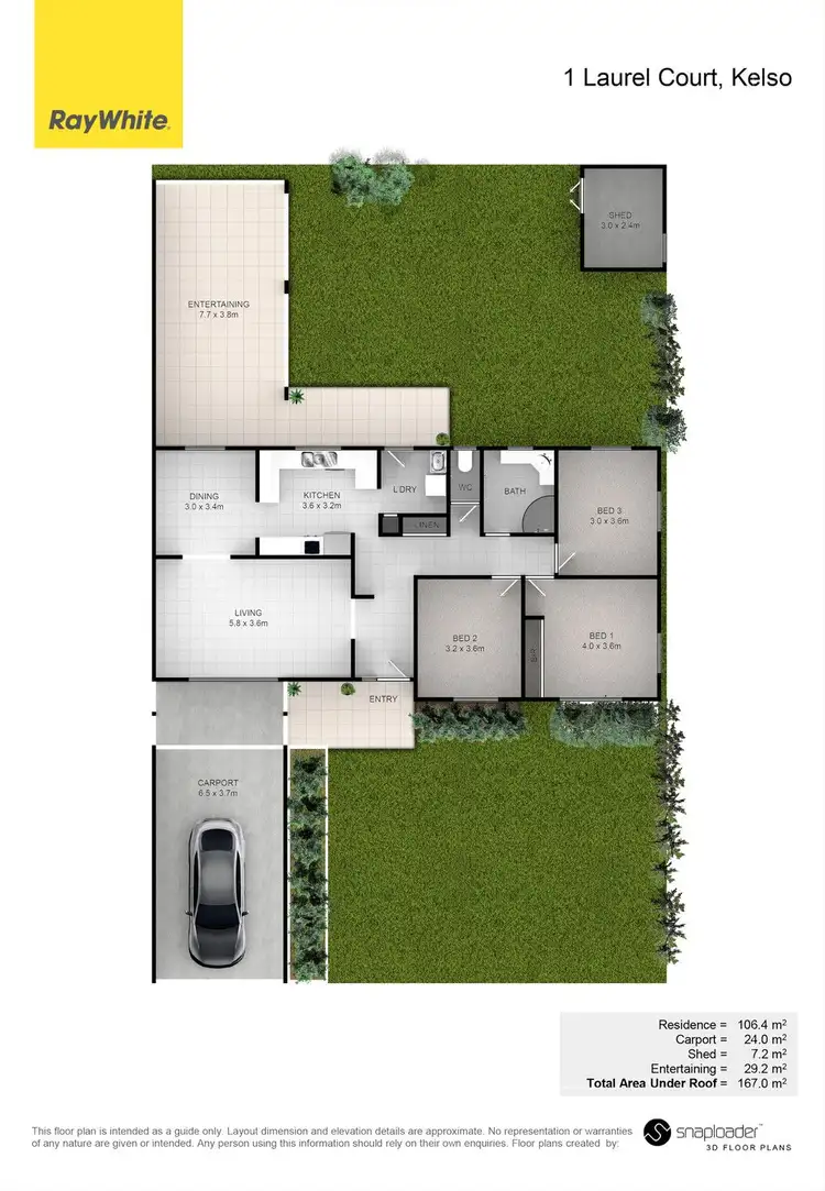 Floorplan of Homely house listing, 1 Laurel Court, Kelso QLD 4815