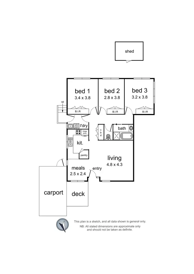 Floorplan of Homely unit listing, 2/83A Lincoln Road, Croydon VIC 3136