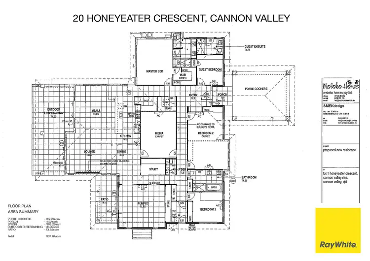 Floorplan of Homely house listing, 20 Honeyeater Crescent, Cannon Valley QLD 4800