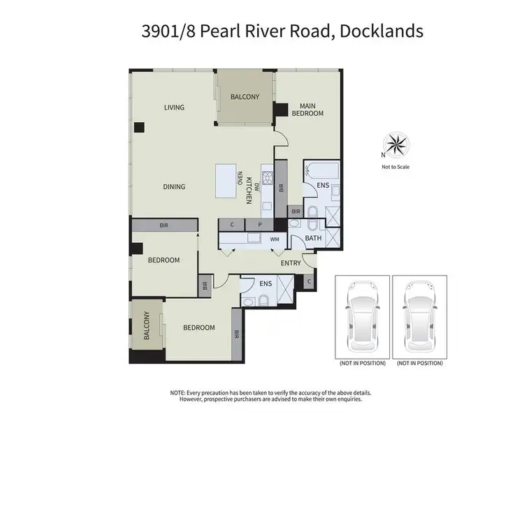 Floorplan of Homely apartment listing, 3901/8 Pearl River Road, Docklands VIC 3008