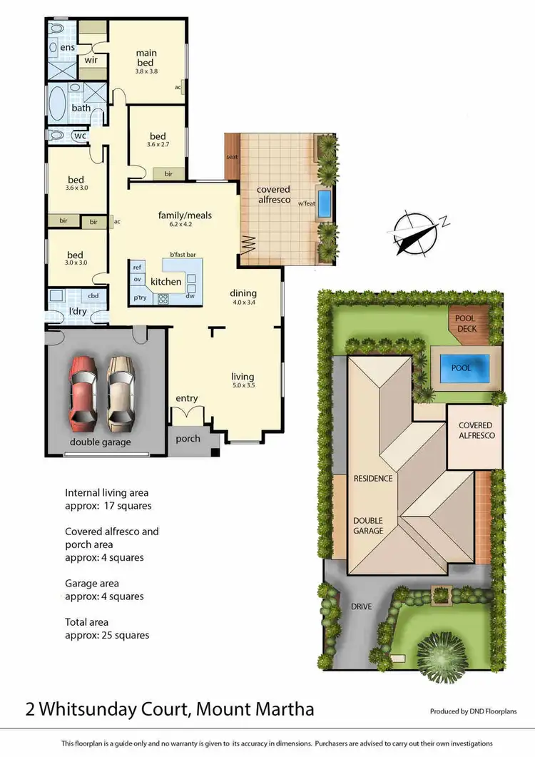 Floorplan of Homely house listing, 2 Whitsunday Court, Mount Martha VIC 3934