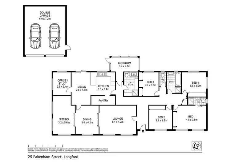 Floorplan of Homely house listing, 25 Pakenham Street, Longford TAS 7301