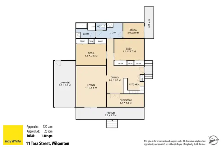 Floorplan of Homely house listing, 11 Tara Street, Wilsonton QLD 4350