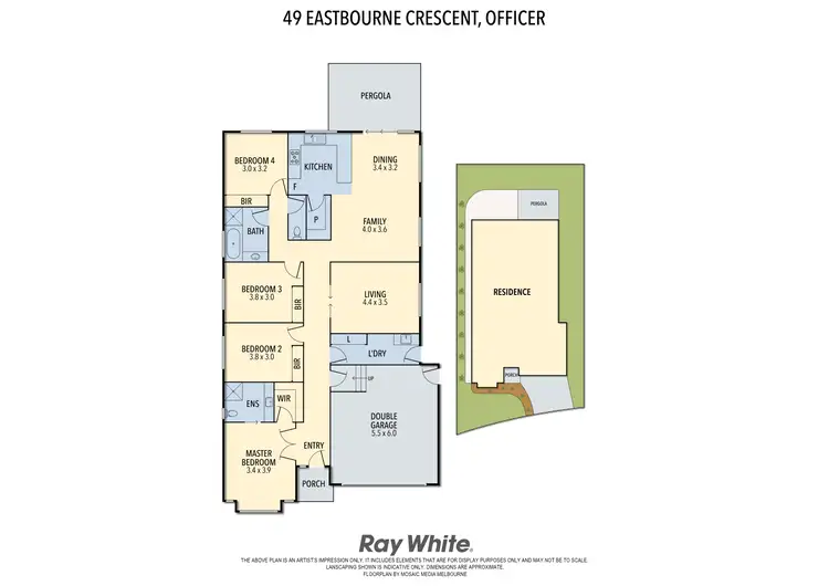 Floorplan of Homely house listing, 49 Eastbourne Crescent, Officer VIC 3809