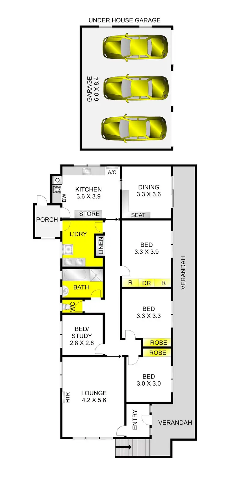 Floorplan of Homely house listing, 2A Fernhill Drive, Highton VIC 3216