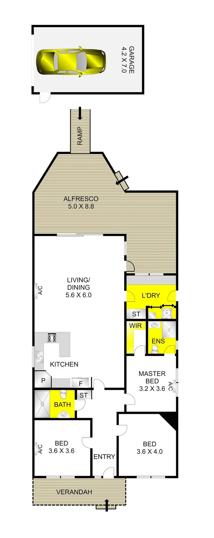 Floorplan of Homely house listing, 298 Bellerine Street, South Geelong VIC 3220