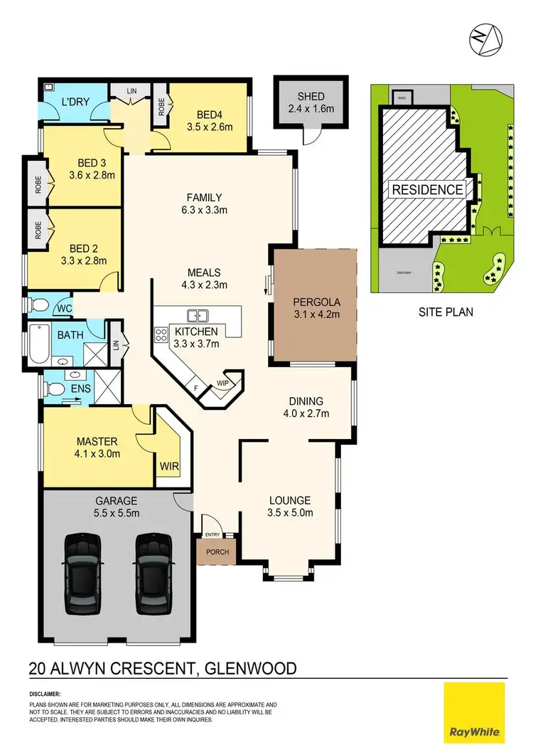 Floorplan of Homely house listing, 20 Alwyn Crescent, Glenwood NSW 2768