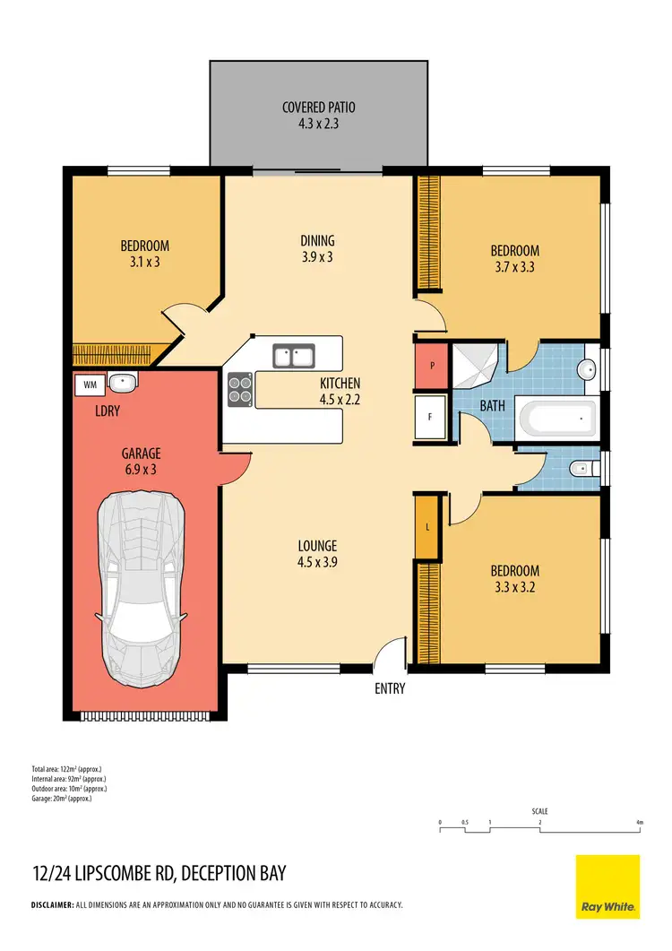 Floorplan of Homely townhouse listing, 12/24 Lipscombe Road, Deception Bay QLD 4508