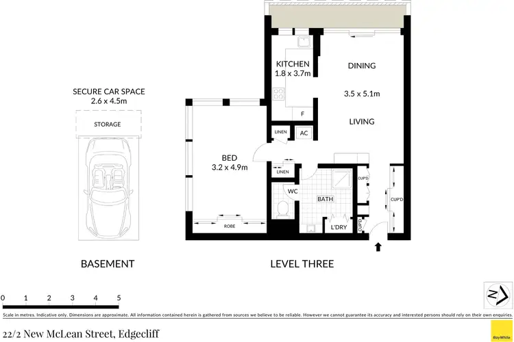 Floorplan of Homely apartment listing, 22/2 New Mclean Street, Edgecliff NSW 2027