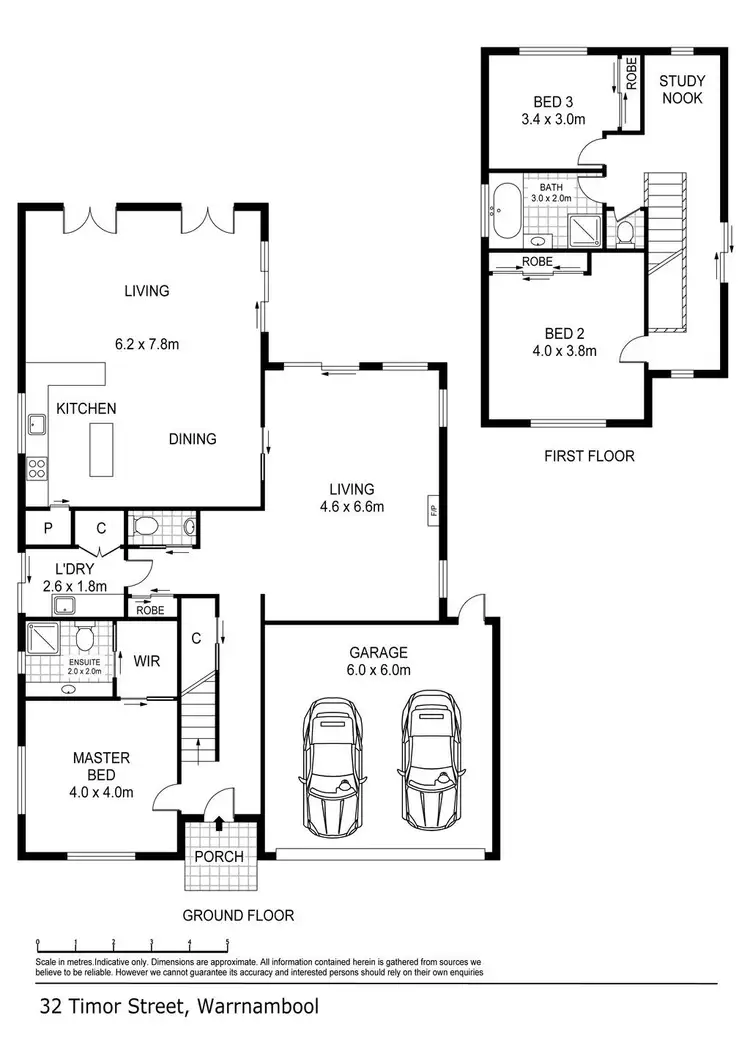 Floorplan of Homely house listing, 32 Timor Street, Warrnambool VIC 3280