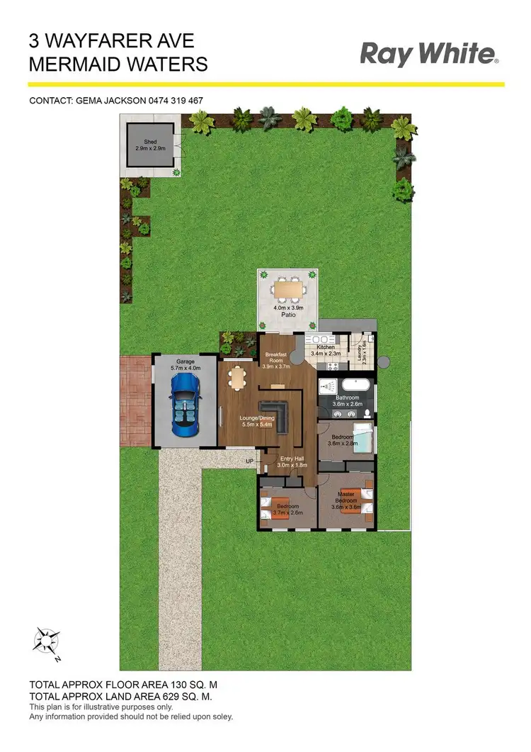 Floorplan of Homely house listing, 3 Wayfarer Avenue, Mermaid Waters QLD 4218