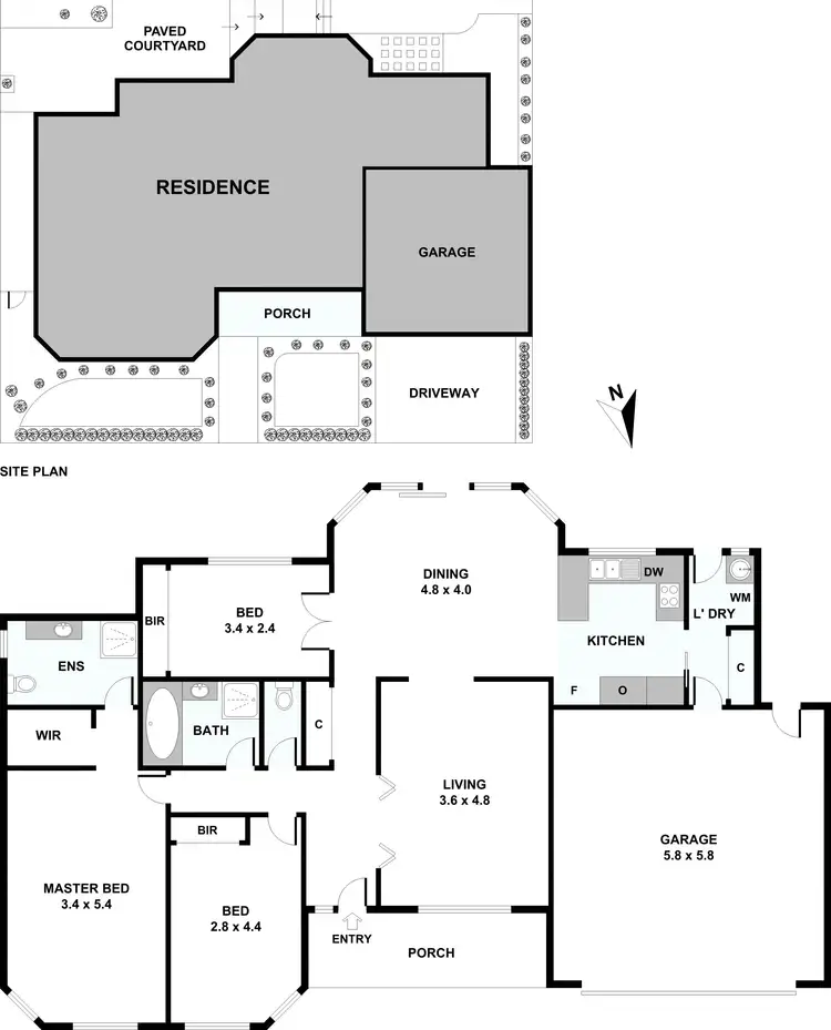 Floorplan of Homely unit listing, 8 Leith Road, Macleod VIC 3085