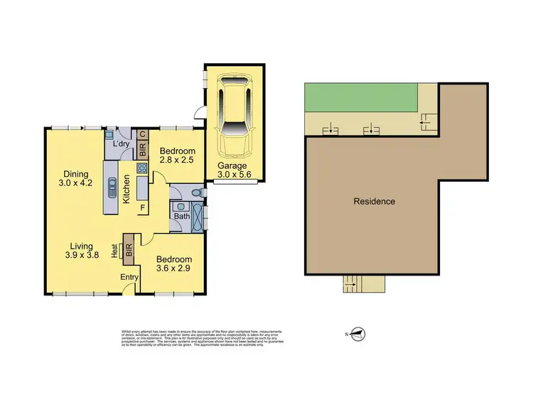 Floorplan of Homely unit listing, 2/16 Barkly Street, Ringwood VIC 3134