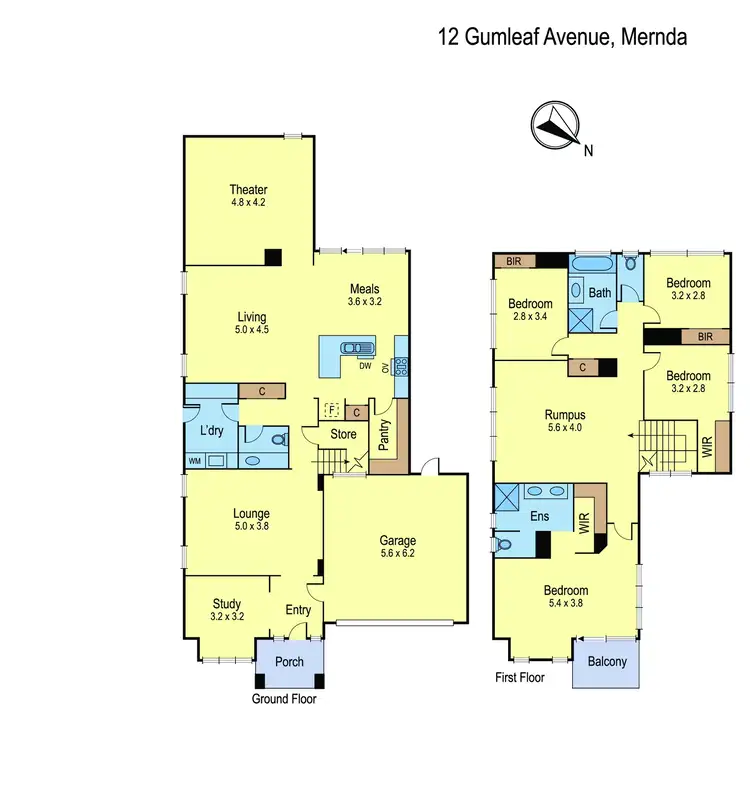 Floorplan of Homely house listing, 12 Gumleaf Avenue, Mernda VIC 3754