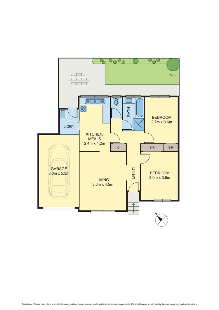 Floorplan of Homely unit listing, 2/13 Prospect Street, Glenroy VIC 3046