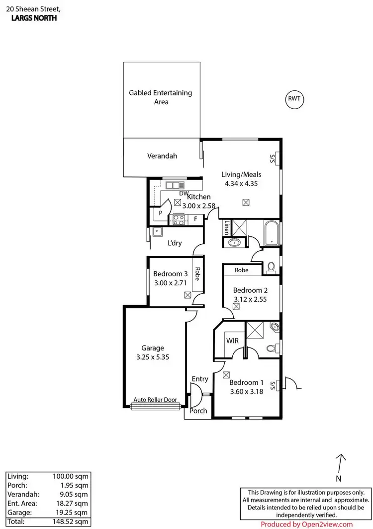 Floorplan of Homely house listing, 20 Sheean Street, Largs North SA 5016