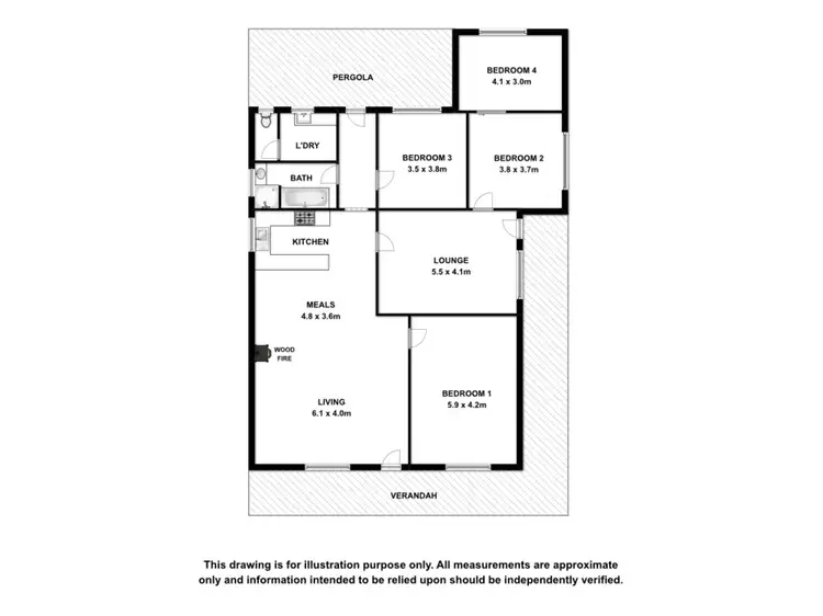Floorplan of Homely house listing, 3 Railway Terrace, Kingston Se SA 5275