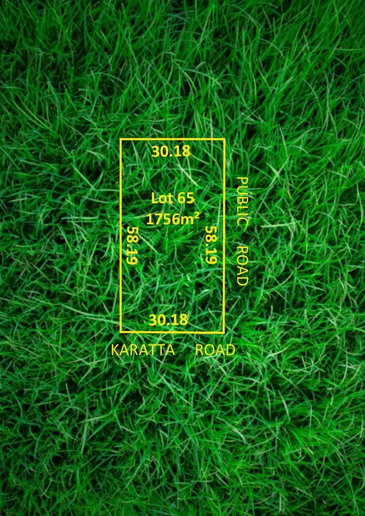Floorplan of Homely land listing, Lot 65 Karatta Road, Second Valley SA 5204
