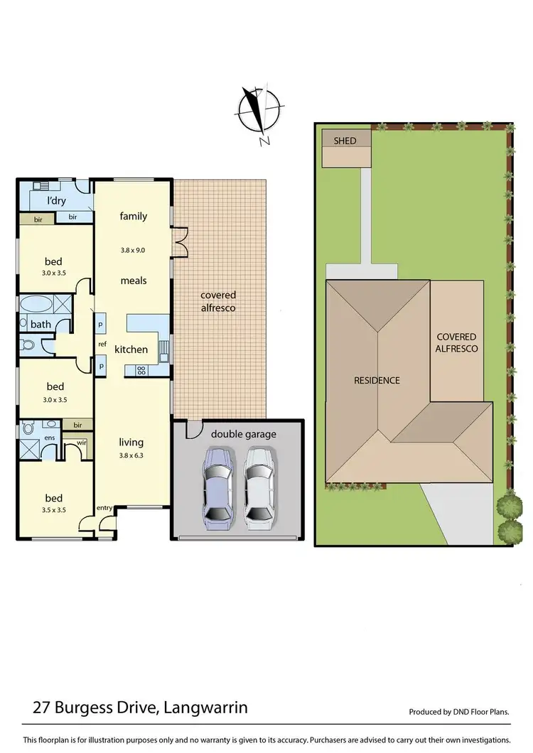Floorplan of Homely house listing, 27 Burgess Drive, Langwarrin VIC 3910