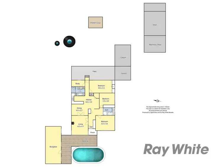 Floorplan of Homely house listing, 476 Goomalibee Road, Benalla VIC 3672