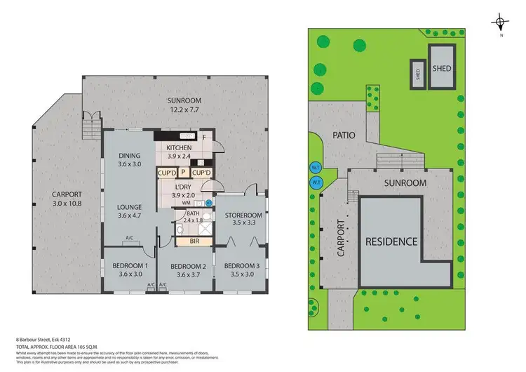 Floorplan of Homely house listing, 8 Barbour Street, Esk QLD 4312