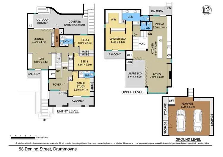 Floorplan of Homely house listing, 53 Dening Street, Drummoyne NSW 2047