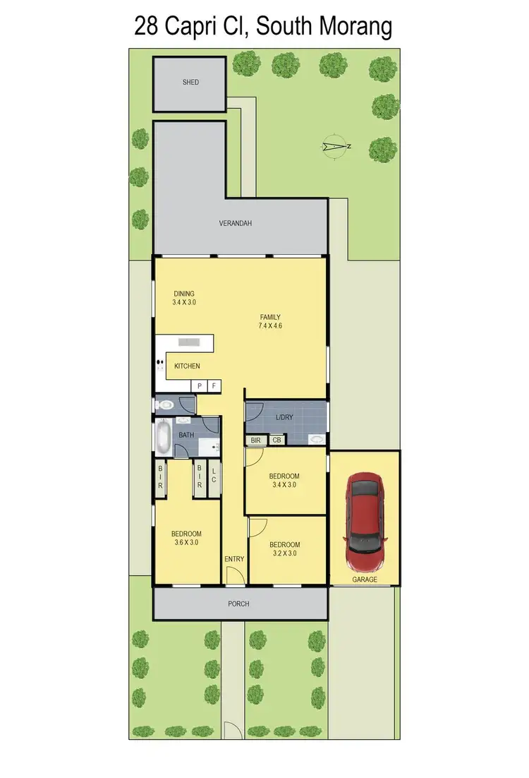 Floorplan of Homely house listing, 28 Capri Close, South Morang VIC 3752