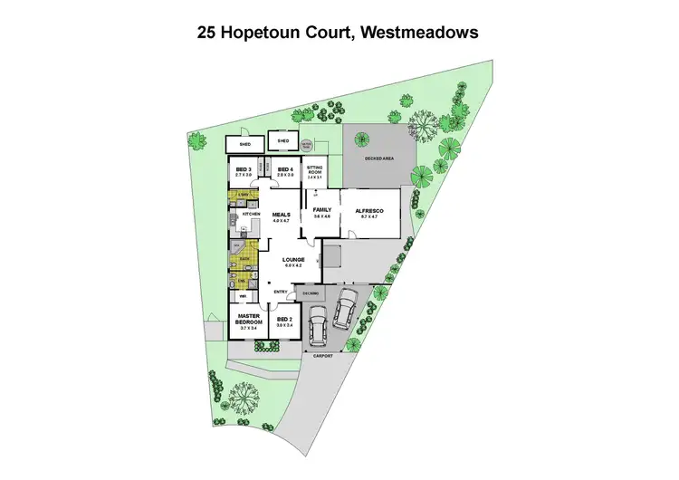Floorplan of Homely house listing, 25 Hopetoun Court, Westmeadows VIC 3049