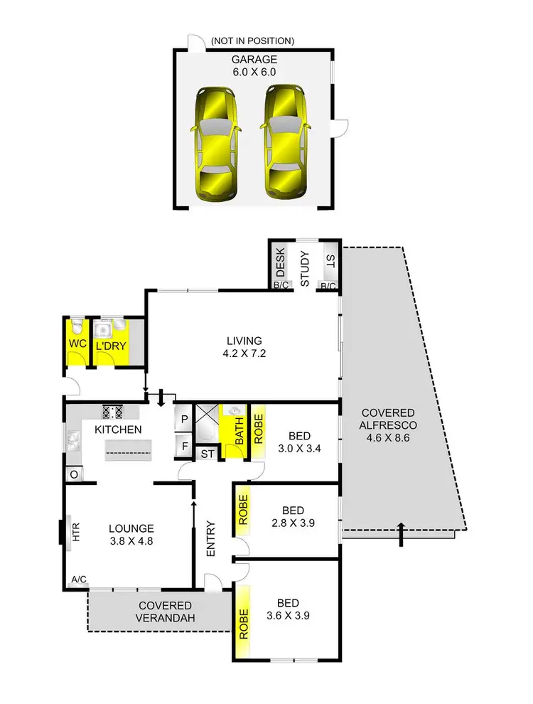 Floorplan of Homely house listing, 6 Macarthur Avenue, Hamlyn Heights VIC 3215