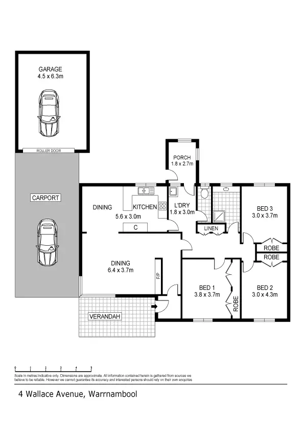 Floorplan of Homely house listing, 4 Wallace Avenue, Warrnambool VIC 3280