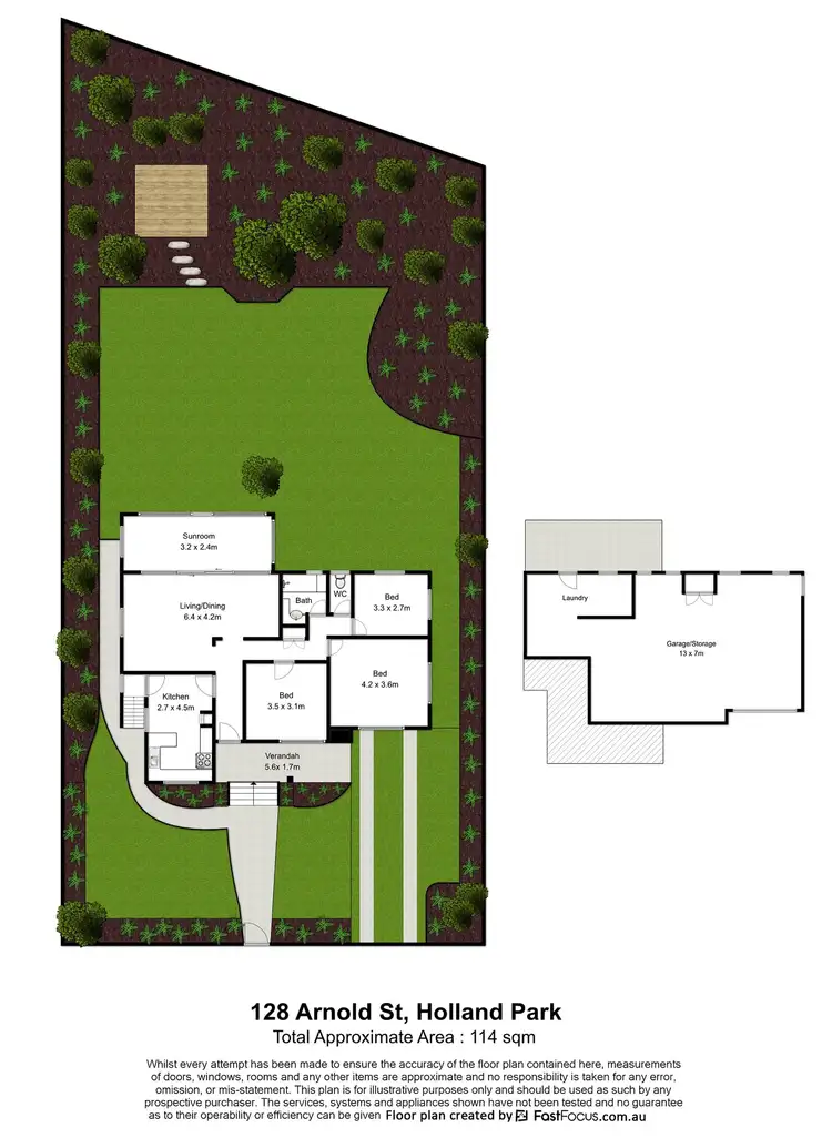 Floorplan of Homely house listing, 128 Arnold Street, Holland Park QLD 4121
