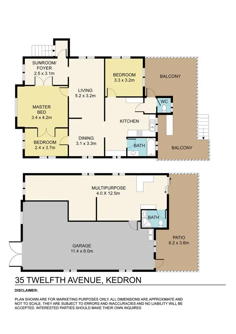 Floorplan of Homely house listing, 35 Twelfth Avenue, Kedron QLD 4031