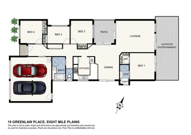 Floorplan of Homely house listing, 19 Greenlaw Place, Eight Mile Plains QLD 4113