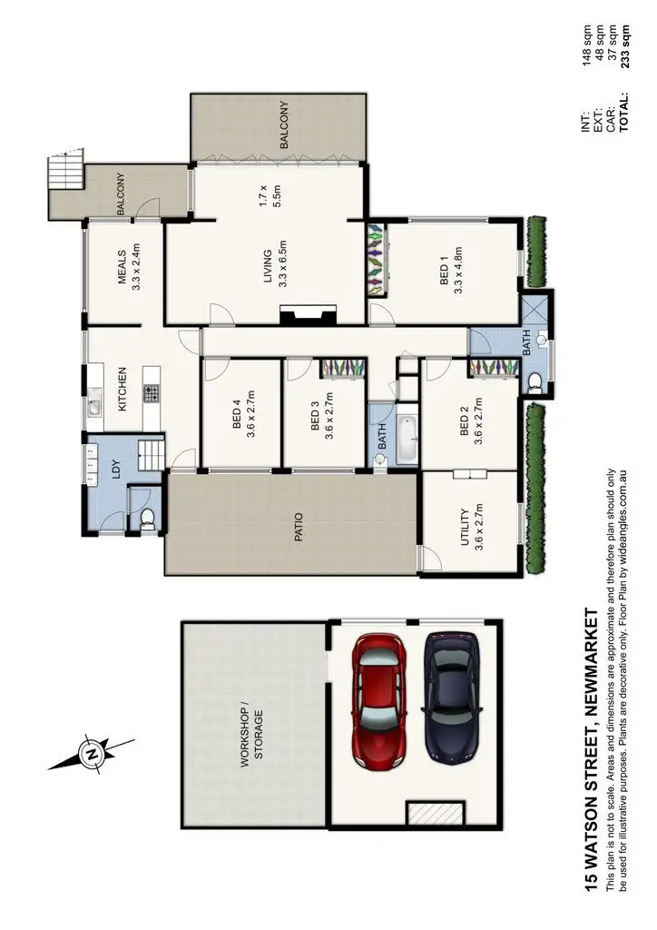 Floorplan of Homely house listing, 15 Watson Street, Newmarket QLD 4051