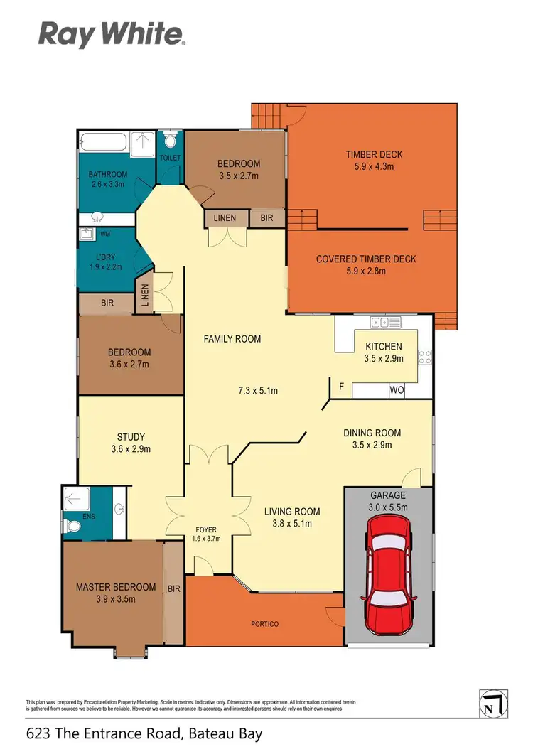 Floorplan of Homely house listing, 623 The Entrance Road, Bateau Bay NSW 2261