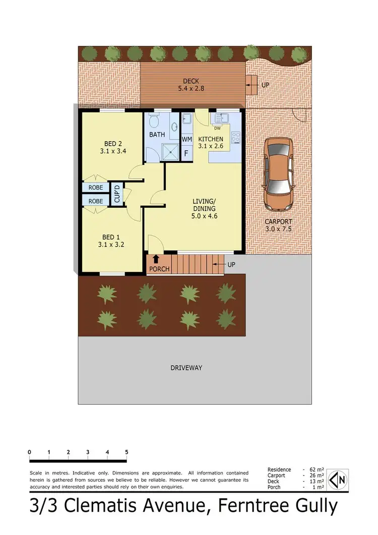Floorplan of Homely unit listing, 3/3 Clematis Avenue, Ferntree Gully VIC 3156