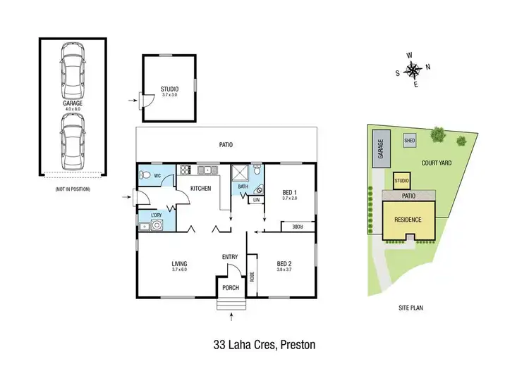 Floorplan of Homely house listing, 33 Laha Crescent, Preston VIC 3072