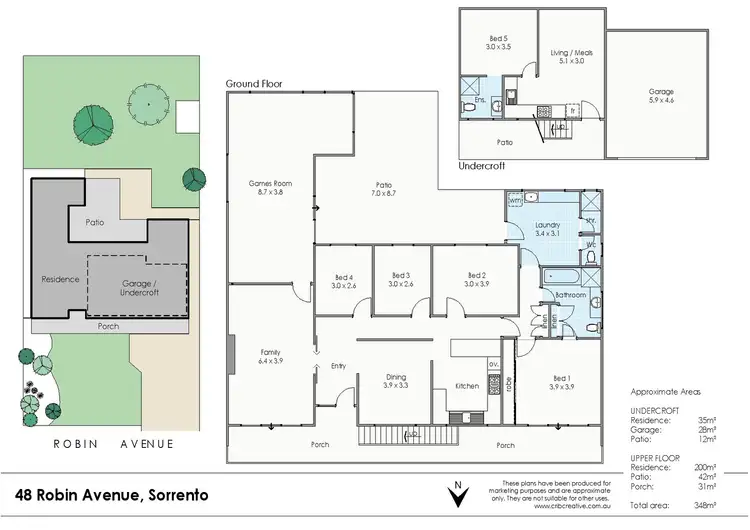 Floorplan of Homely house listing, 48 Robin Avenue, Sorrento WA 6020