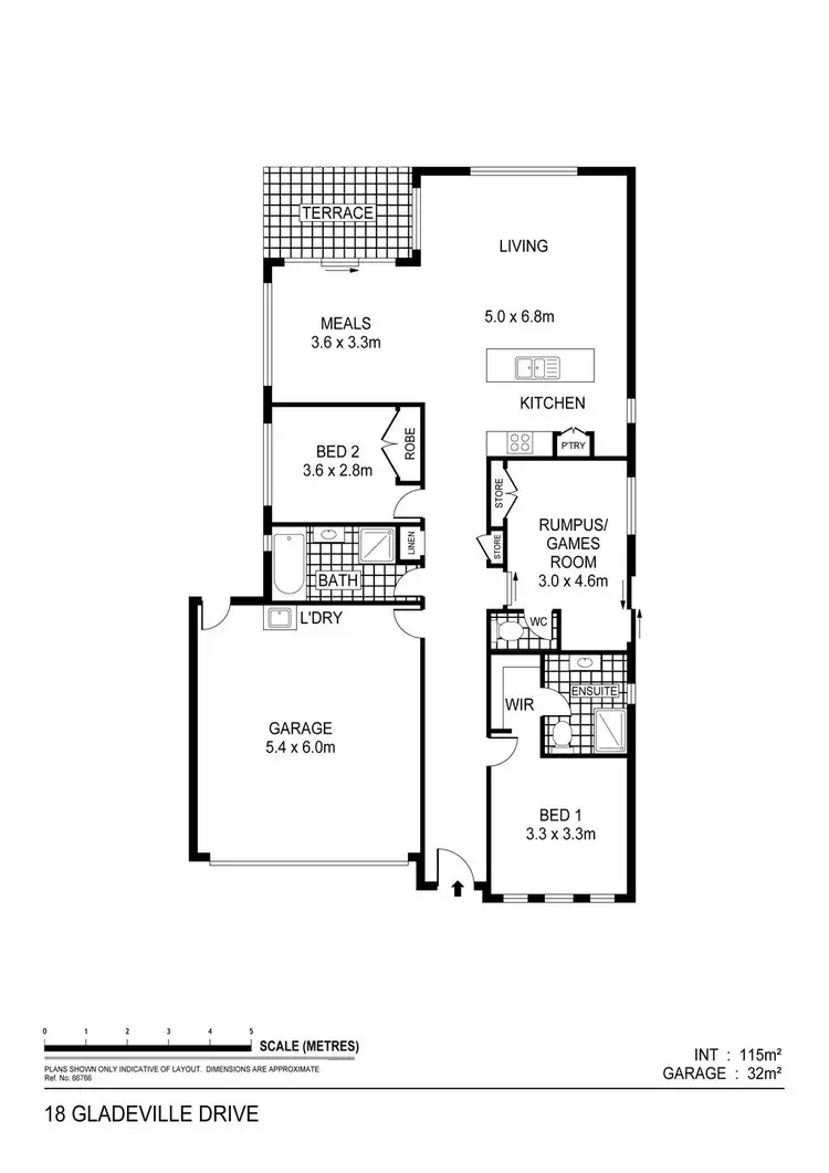 Floorplan of Homely house listing, 18 Gladeville Drive, Eaglehawk VIC 3556