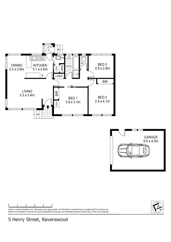 Floorplan of Homely house listing, 5 Henry Street, Ravenswood TAS 7250