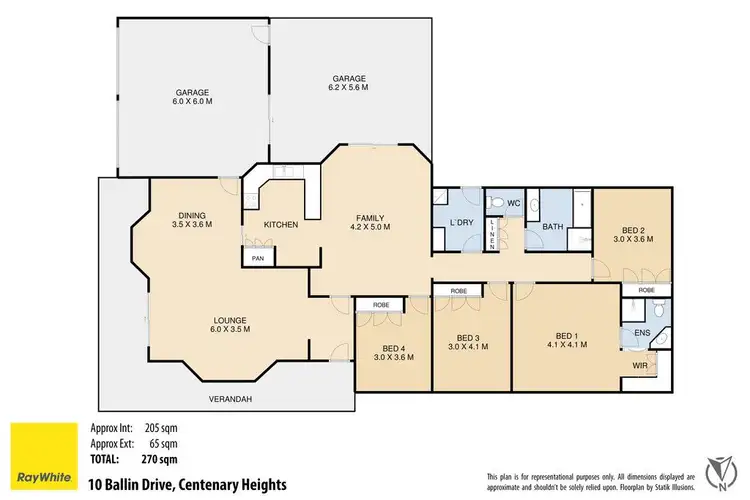 Floorplan of Homely house listing, 10 Ballin Drive, Centenary Heights QLD 4350